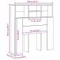 Preview: Kopfteil Schrank Altholz 100 x 19 x 103.5 cm Holzwerkstoff