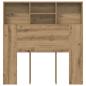 Preview: Kopfteil Schrank Eiche handwerklich 100 x 19 x 103.5 cm