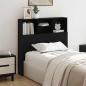 Preview: ARDEBO.de - Kopfteil Schrank mit Regal Schwarze Eiche 100 x 19 x 103.5 cm