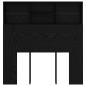 Preview: Kopfteil Schrank mit Regal Schwarze Eiche 100 x 19 x 103.5 cm