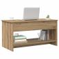 Preview: Couchtisch Eiche handwerklich 102 x 50 x 52.5 cm Holzwerkstoff