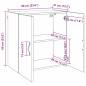 Preview: Wandschrank Wandmontiert Altholz 60 x 31 x 60 cm Holzwerkstoff