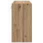 Preview: Wandschrank Eiche handwerklich 60 x 31 x 60 cm Holzwerkstoff