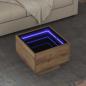 Preview: ARDEBO.de - Beistelltisch Eiche handwerklich 40 x 40 x 30 cm Holzwerkstoff