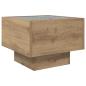 Preview: Beistelltisch Eiche handwerklich 40 x 40 x 30 cm Holzwerkstoff
