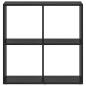 Preview: Bücherregal Schwarze Eiche 69,5 x 29 x 69,5 cm Holzwerkstoff