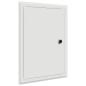 Preview: Zugangstür Weiß 20 x 30 cm Stahl