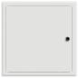 Preview: Zugangstür Weiß 30 x 30 cm Stahl