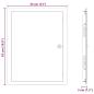 Preview: Zugangstür Weiß 30 x 40 cm Stahl