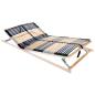 Preview: ARDEBO.de - Lattenrost Braun 100 x 190 cm Massives Buchenholz