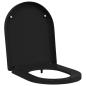 Preview: Toilettensitz Schwarz 48 x 36,5 x 4,5 cm Polypropylen