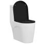 Preview: Toilettensitz Schwarz 48 x 36,5 x 4,5 cm Polypropylen