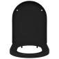 Preview: Toilettensitz Schwarz 48 x 36,5 x 4,5 cm Polypropylen