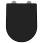 Preview: Toilettensitz Schwarz 48 x 36,5 x 4,5 cm Polypropylen