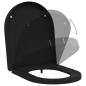 Preview: Toilettensitz Schwarz 48 x 36,5 x 4,5 cm Polypropylen