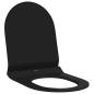 Preview: Toilettensitz Schwarz 48,5 x 36 x 5 cm Polypropylen
