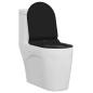 Preview: Toilettensitz Schwarz 48,5 x 36 x 5 cm Polypropylen