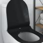 Preview: Toilettensitz Schwarz 48,5 x 36 x 5 cm Polypropylen