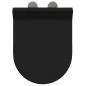 Preview: Toilettensitz Schwarz 48,5 x 36 x 5 cm Polypropylen