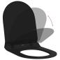 Preview: Toilettensitz Schwarz 48,5 x 36 x 5 cm Polypropylen