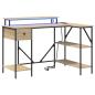 Preview: Schreibtisch Sonoma Eiche 120 x 79 x 86.5 cm Holzwerkstoff