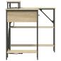 Preview: Schreibtisch Sonoma Eiche 120 x 79 x 86.5 cm Holzwerkstoff