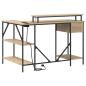 Preview: Schreibtisch Sonoma Eiche 120 x 79 x 86.5 cm Holzwerkstoff