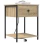 Preview: Nachttische 2 pcs Sonoma Eiche 42 x 41 x 56 cm Holzwerkstoff