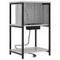 Preview: Nachttisch Grau Sonoma 38 x 31 x 61 cm Holzwerkstoff