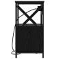 Preview: Nachttisch 2 pcs Schwarze Eiche 40 x 31 x 60 cm Holzwerkstoff