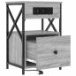 Preview: ARDEBO.de - Nachttische 2 pcs Grau Sonoma 40 x 31 x 60 cm Holzwerkstoff