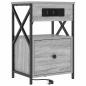 Preview: Nachttisch 2 stk. Graues Sonoma 40 x 31 x 60 cm Holzwerkstoff