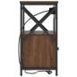 Preview: Nachttisch Braune Eiche 40 x 31 x 60 cm Holzwerkstoff