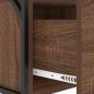 Preview: Nachttisch Braune Eiche 40 x 31 x 60 cm Holzwerkstoff