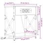Preview: Nachttisch 2 stk. Graues Sonoma 41 x 31 x 51 cm Holzwerkstoff