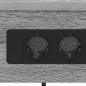 Preview: Nachttisch mit Ladestation 2 pcs Grau Sonoma Holzwerkstoff