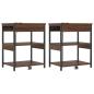 Preview: Nachttische 2 pcs Braune Eiche 41 x 31 x 51 cm Holzwerkstoff