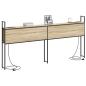 Preview: Stauraum-Kopfteil Sonoma Eiche 180 cm Holzwerkstoff