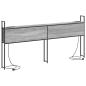 Preview: Stauraum-Kopfteil mit Kopfteil mit Speicher Grau Sonoma 200 cm Holzwerkstoff