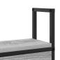 Preview: Stauraum-Kopfteil mit Kopfteil mit Speicher Grau Sonoma 200 cm Holzwerkstoff
