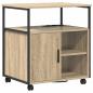 Preview: Büroschrank mit Rad Sonoma Eiche 60 x 46 x 67 cm Holzwerkstoff