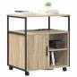 Preview: Büroschrank mit Rad Sonoma Eiche 60 x 46 x 67 cm Holzwerkstoff