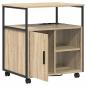 Preview: Büroschrank mit Rad Sonoma Eiche 60 x 46 x 67 cm Holzwerkstoff