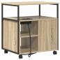 Preview: Büroschrank mit Rad Sonoma Eiche 60 x 46 x 67 cm Holzwerkstoff