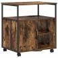 Preview: Büroschrank mit Rad Räuchereiche 60 x 46 x 67 cm Holzwerkstoff