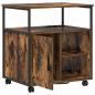 Preview: Büroschrank mit Rad Räuchereiche 60 x 46 x 67 cm Holzwerkstoff