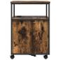 Preview: Büroschrank mit Rad Räuchereiche 60 x 46 x 67 cm Holzwerkstoff