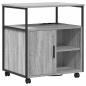 Preview: Büroschrank mit Rad Grau Sonoma 60 x 46 x 67 cm Holzwerkstoff