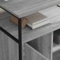 Preview: Büroschrank mit Rad Grau Sonoma 60 x 46 x 67 cm Holzwerkstoff