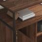 Preview: Büroschrank mit Rad Braune Eiche 60 x 46 x 67 cm Holzwerkstoff